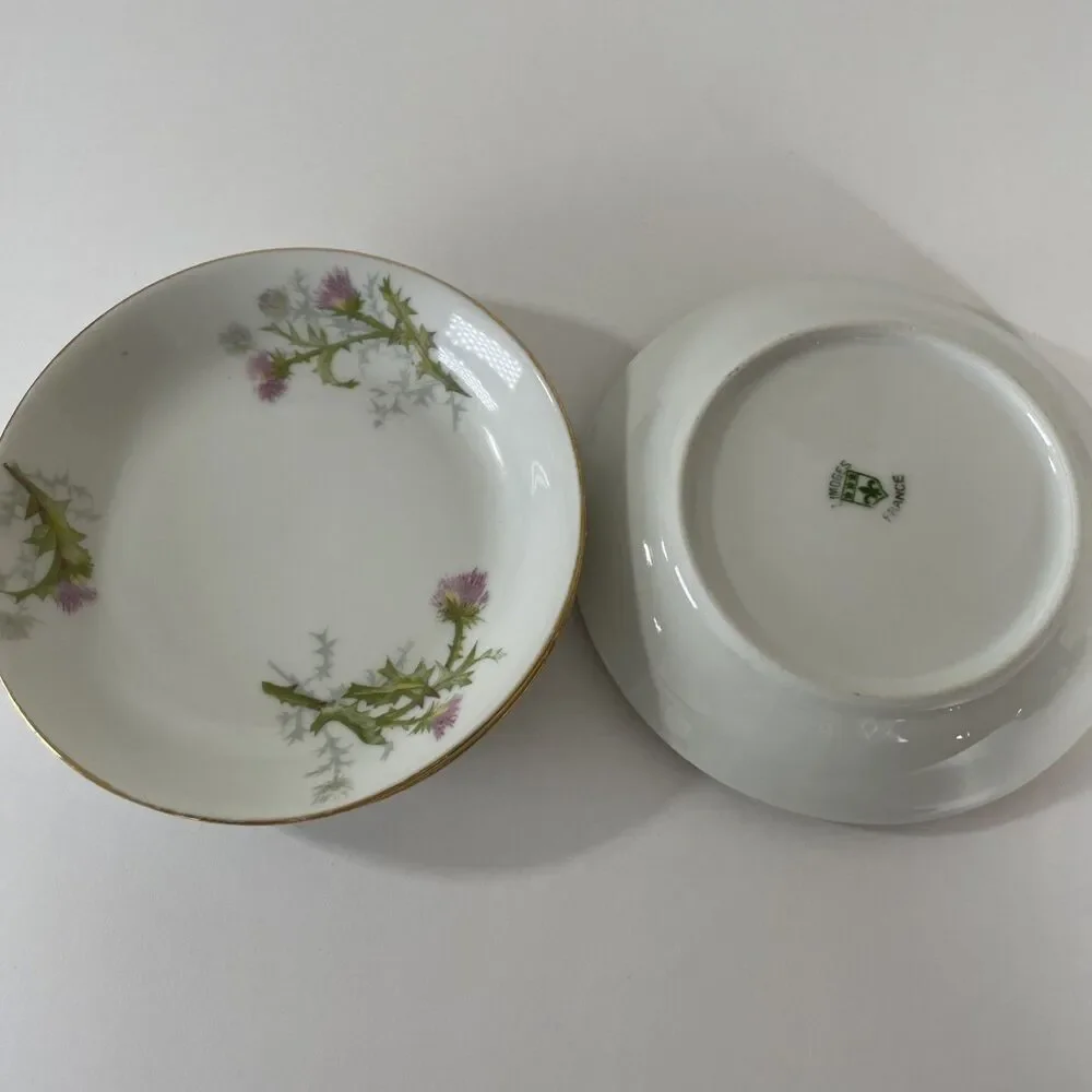 Set Of 4 THISTLE FRUIT NAPPIE or DESSERT BOWL by LIMOGES